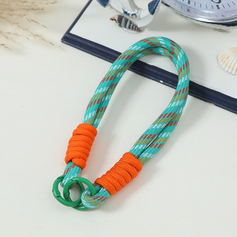 Trendy Woven Mobile Phone Lanyard Keychain