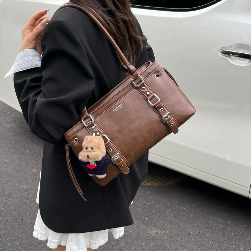 Womens Large-Capacity Versatile Under-Arm Commuter Shoulder Bag