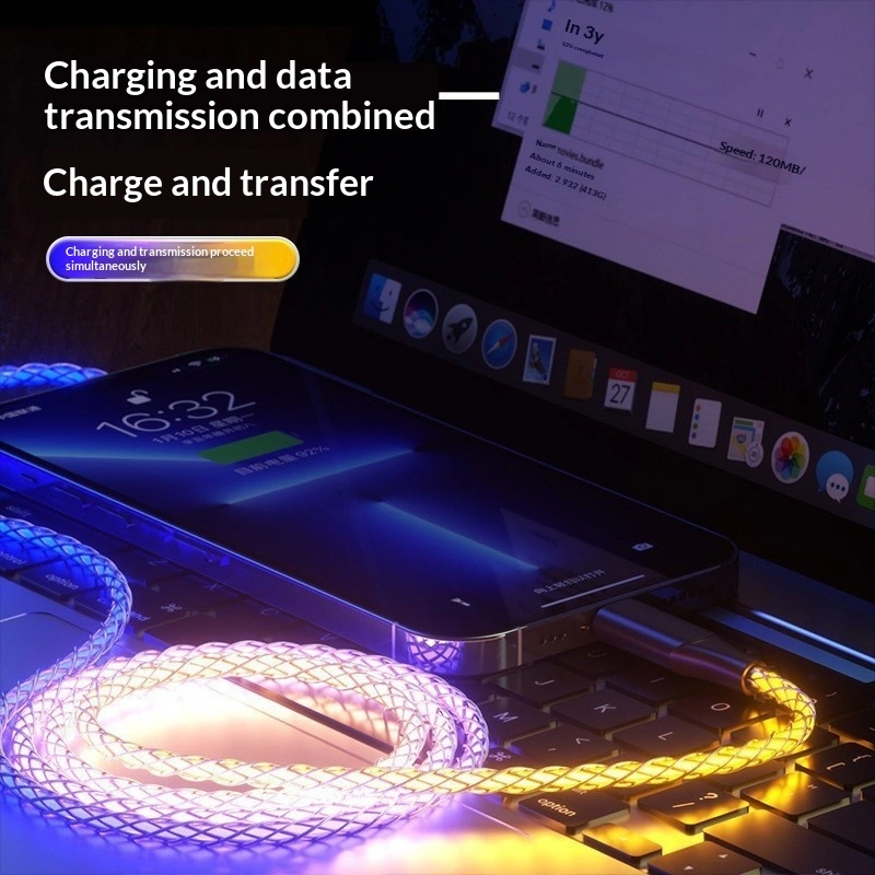 RGB Colorful Data Cable Luminous Charging Cable