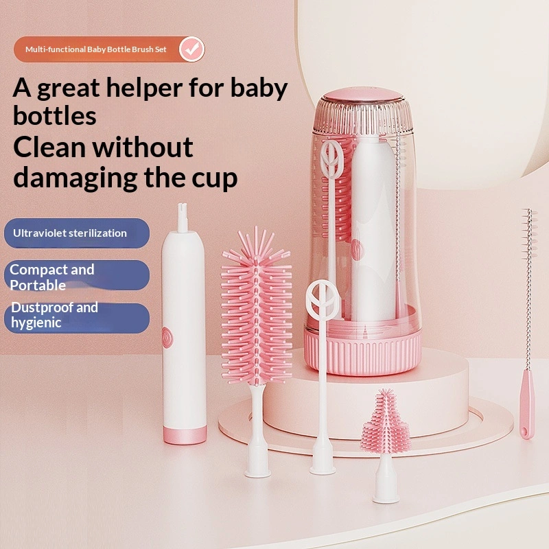 Multi-Functional Cleaning Cup Set With Built-in UV Sterilization And Disinfection Pacifier Storage Box
