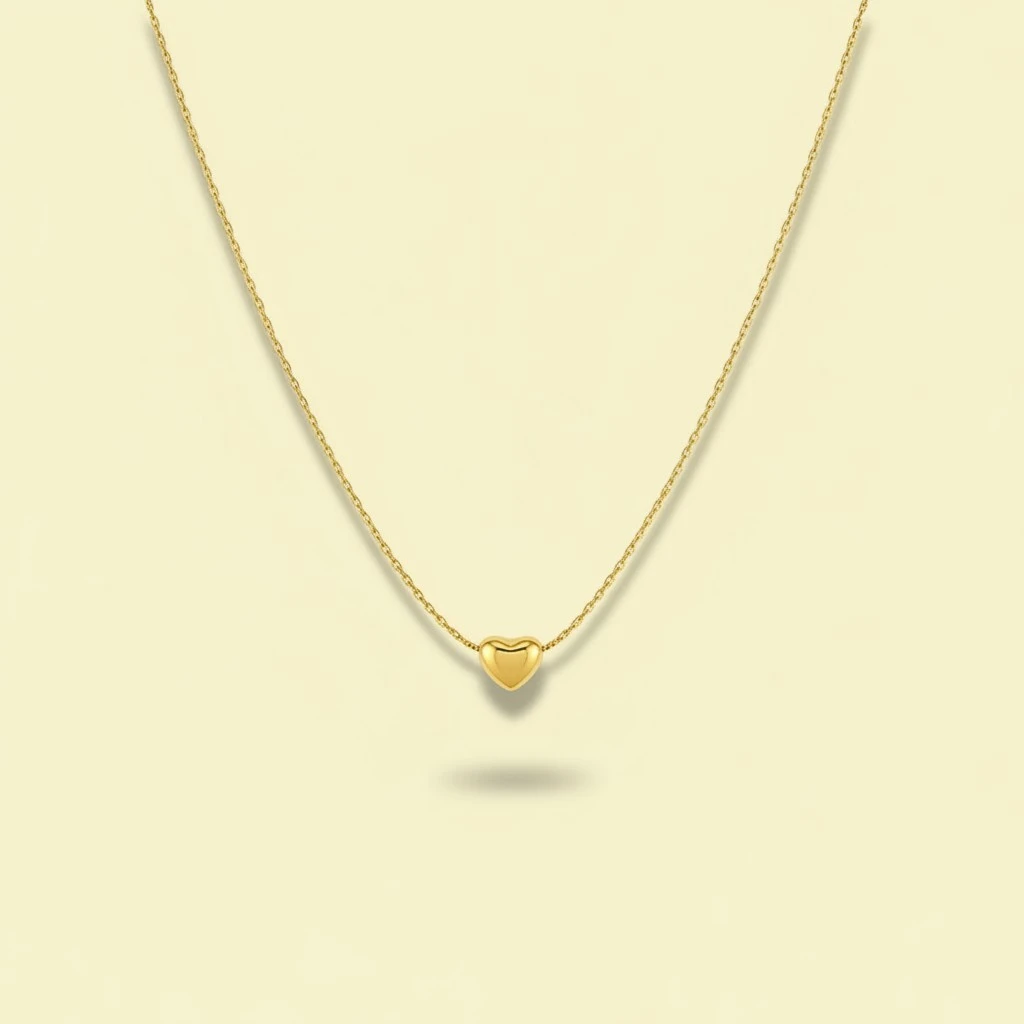 Fashionable Non-fading Heart-shaped Necklace Simple Vintage Titanium Steel Earrings