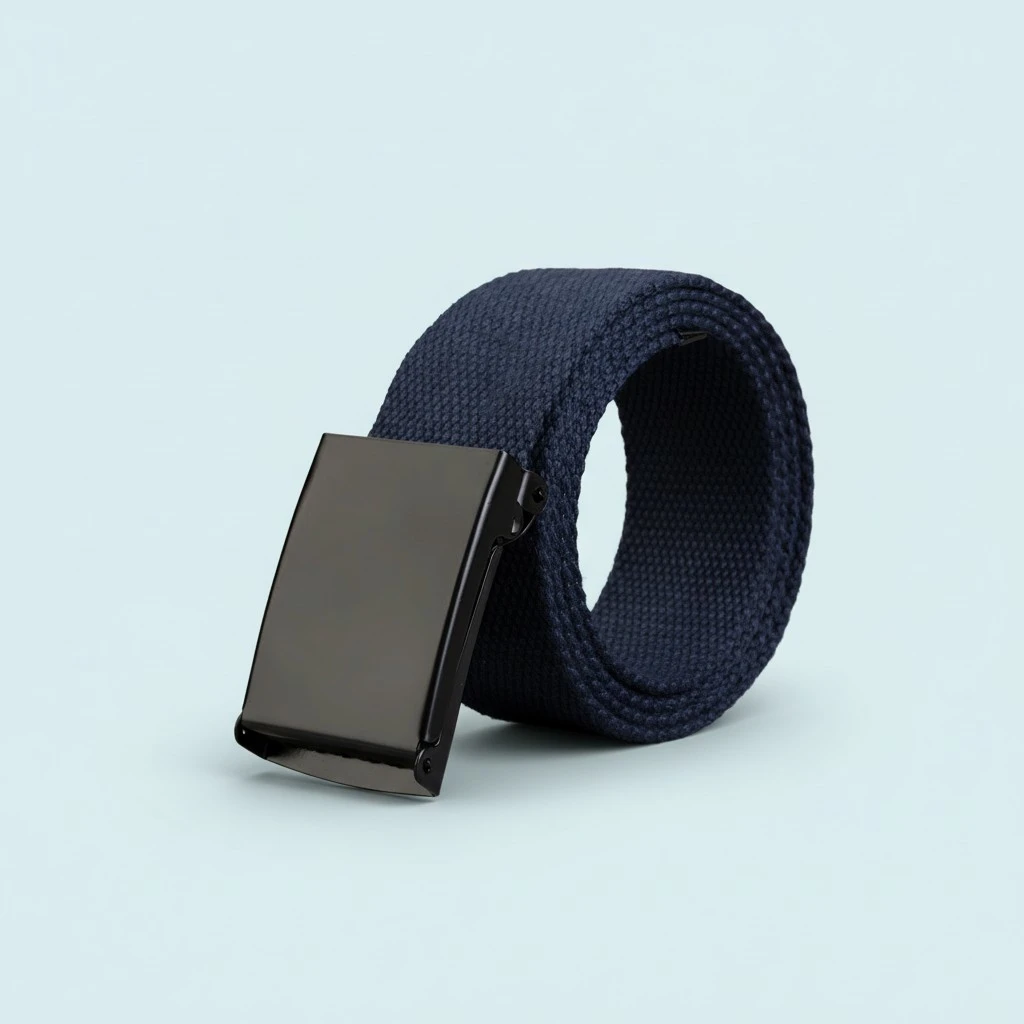 Snap-Clasp Canvas Mens Candy-Colored Belt