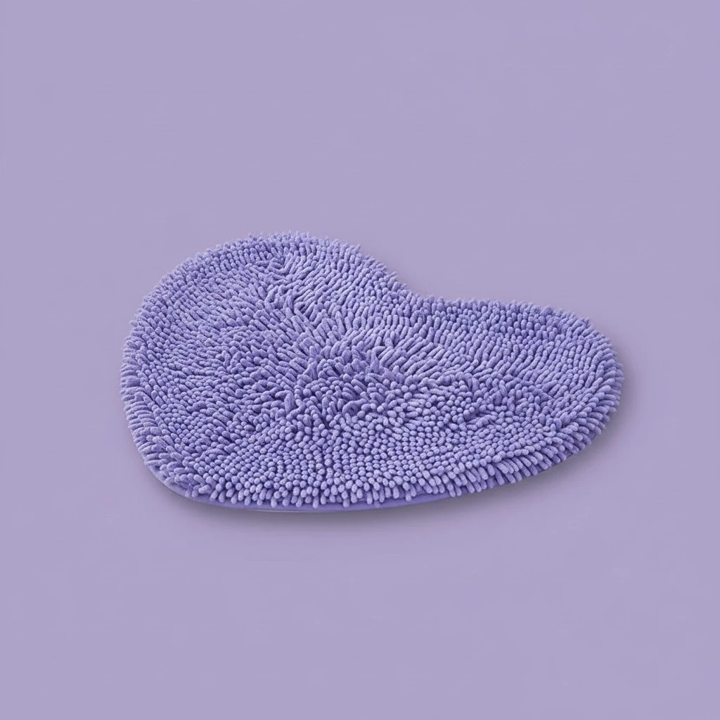 Chenille Bathroom Bath Mat With Water-absorbing And Non-slip Properties