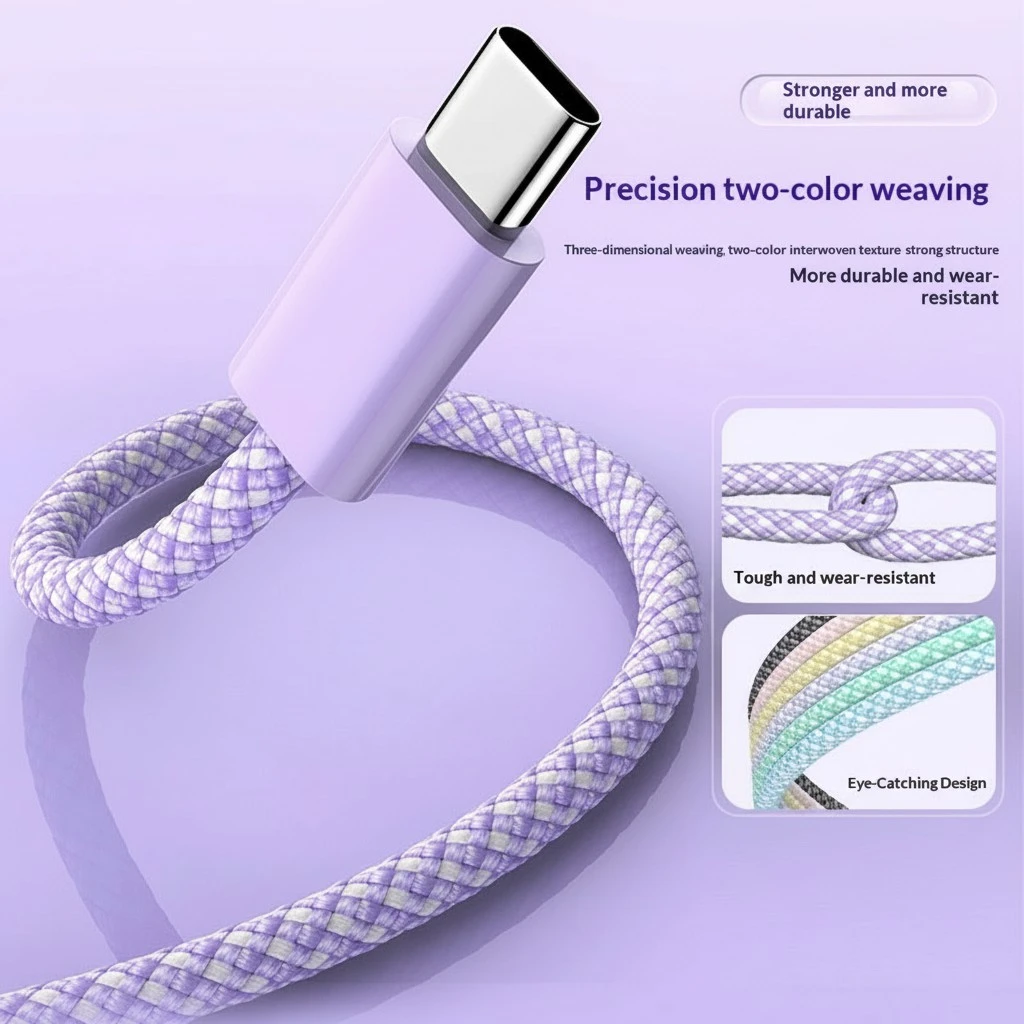 Macaron-colored Fast-charging Data Cable
