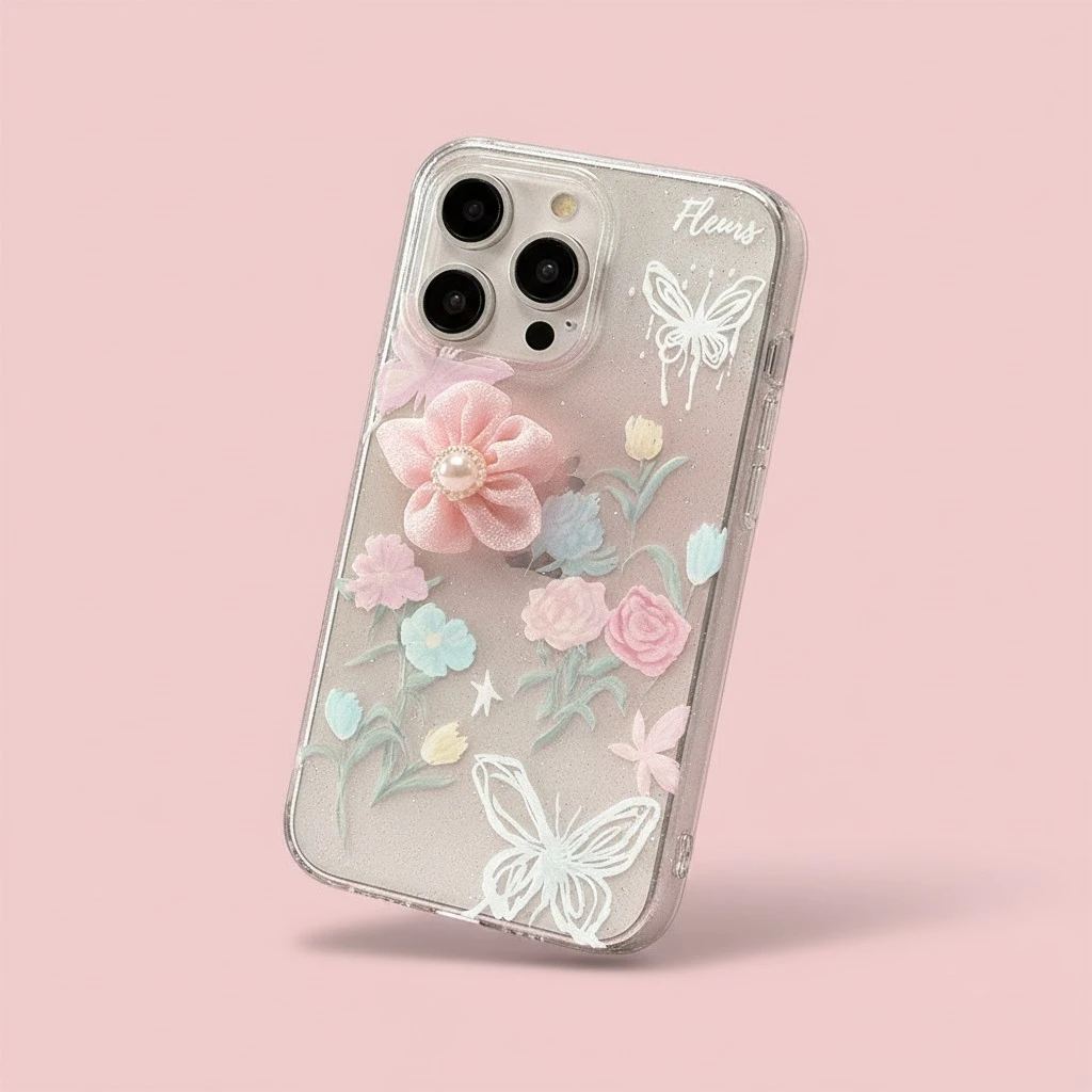 3D Rose Flower Oil Painting Phone Case