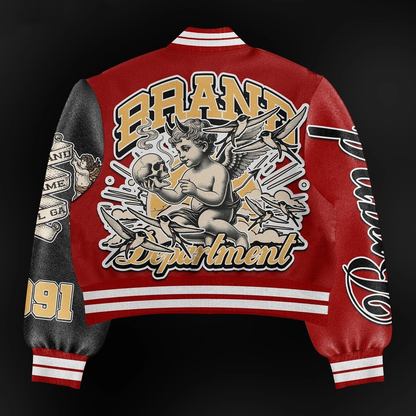Fashion Casual Printed Polyester Sweater