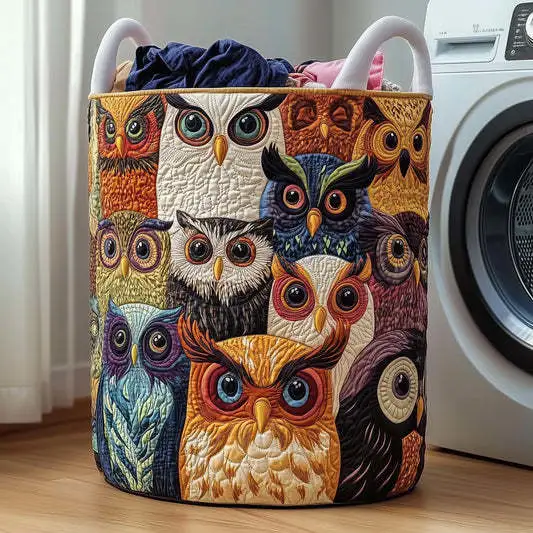 Quilted Laundry Storage Basket Dust-proof And Perfect For Storing Dirty Clothes