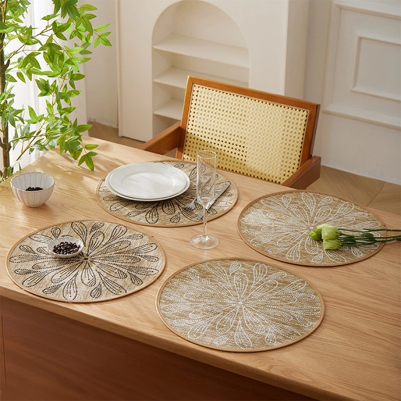 Jute Woven Table Mat Natural Placemat Decorative Coaster
