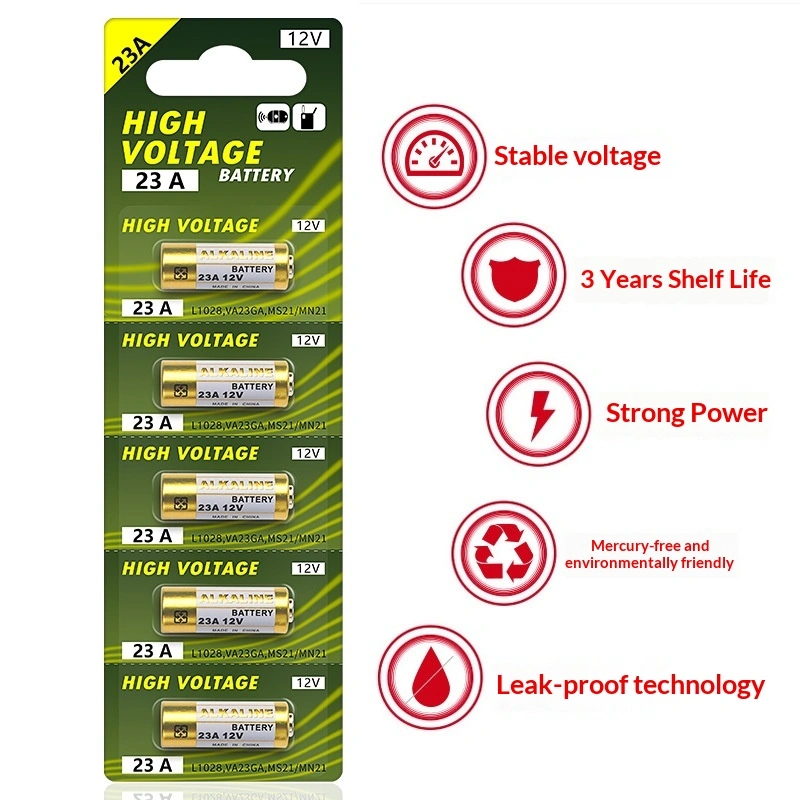 A23 12V L1028 Alkaline 12V 23A Battery For Doorbell Remote Controls