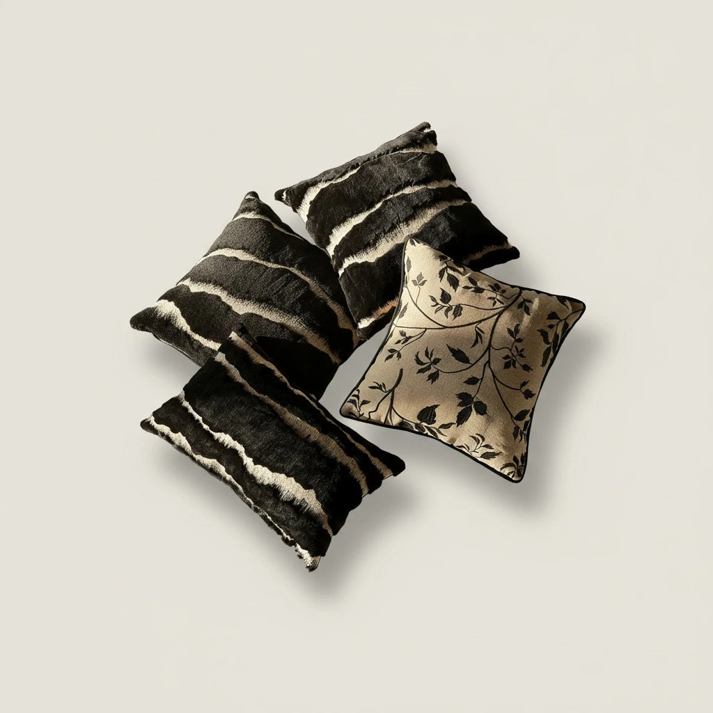 Mid-century Modern Light-luxury Sofa Throw Pillow With A Premium Feel Bed Waist Cushion Cover