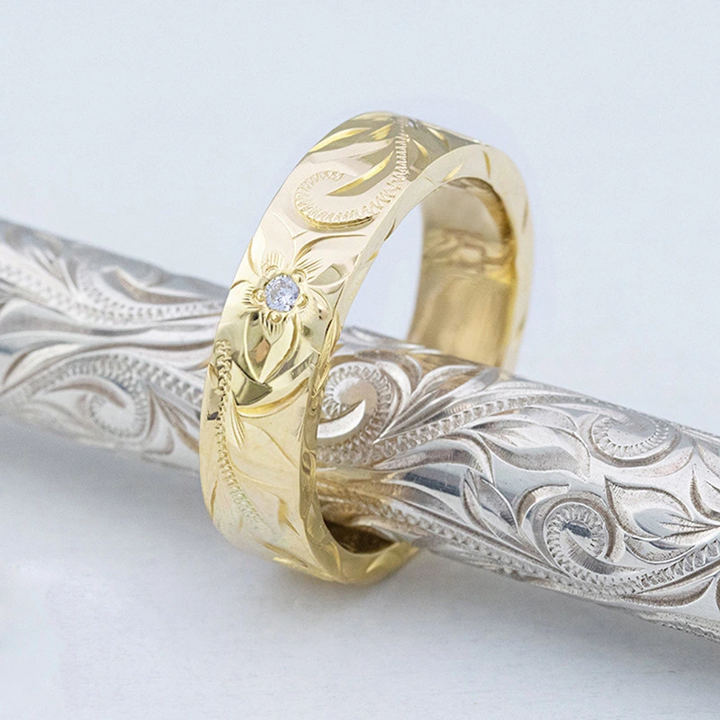 Ethnic-style Textured Ring For Women