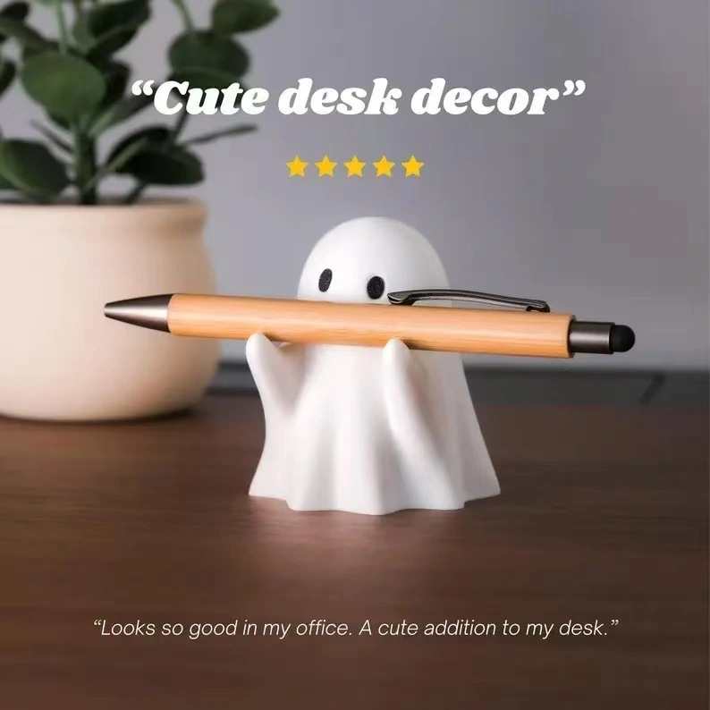 Cute 3D Halloween Ghost Pen Holder For Office And Home Desks