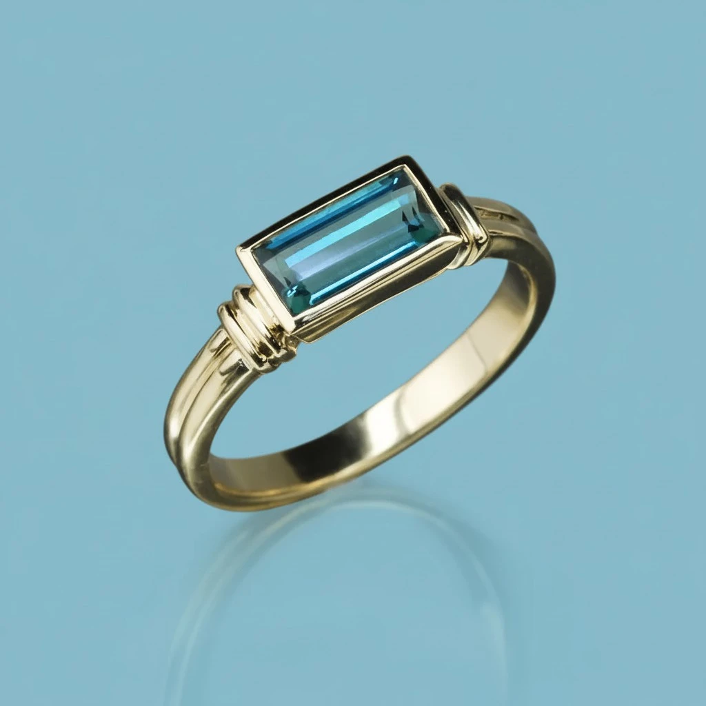 Stylish Minimalist Thin-Frame Geometric Quadrilateral Ring For Women
