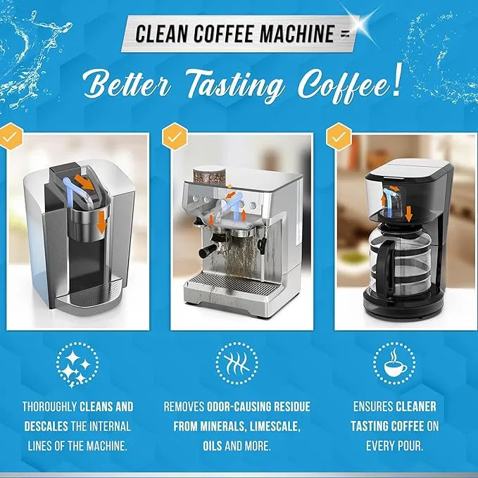 Coffee Machine Cleaner Descaler Tablets