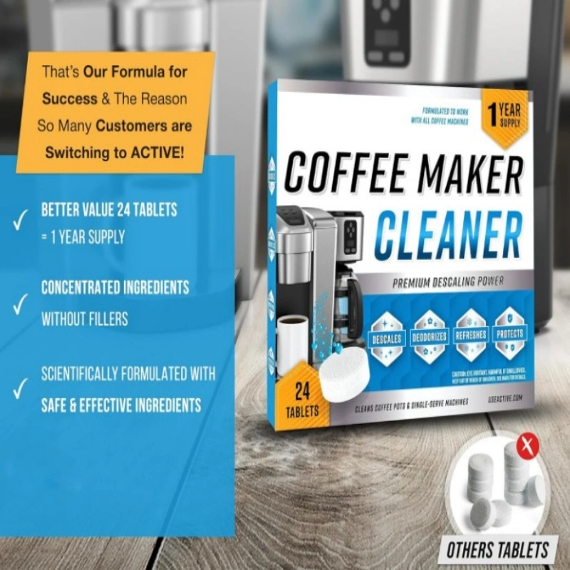 Coffee Machine Cleaner Descaler Tablets