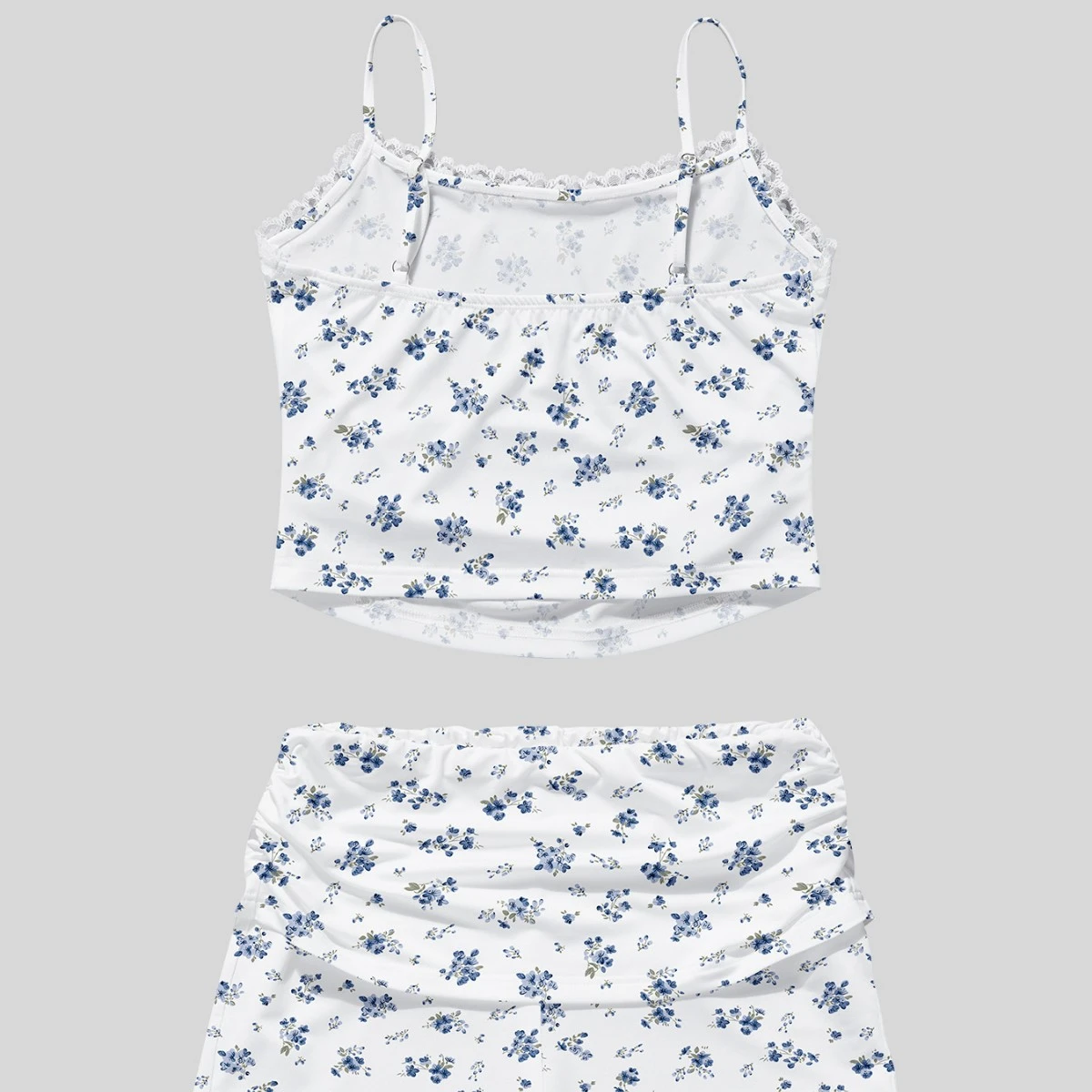 Womens Floral  Slim-Fit Camisole With Straps