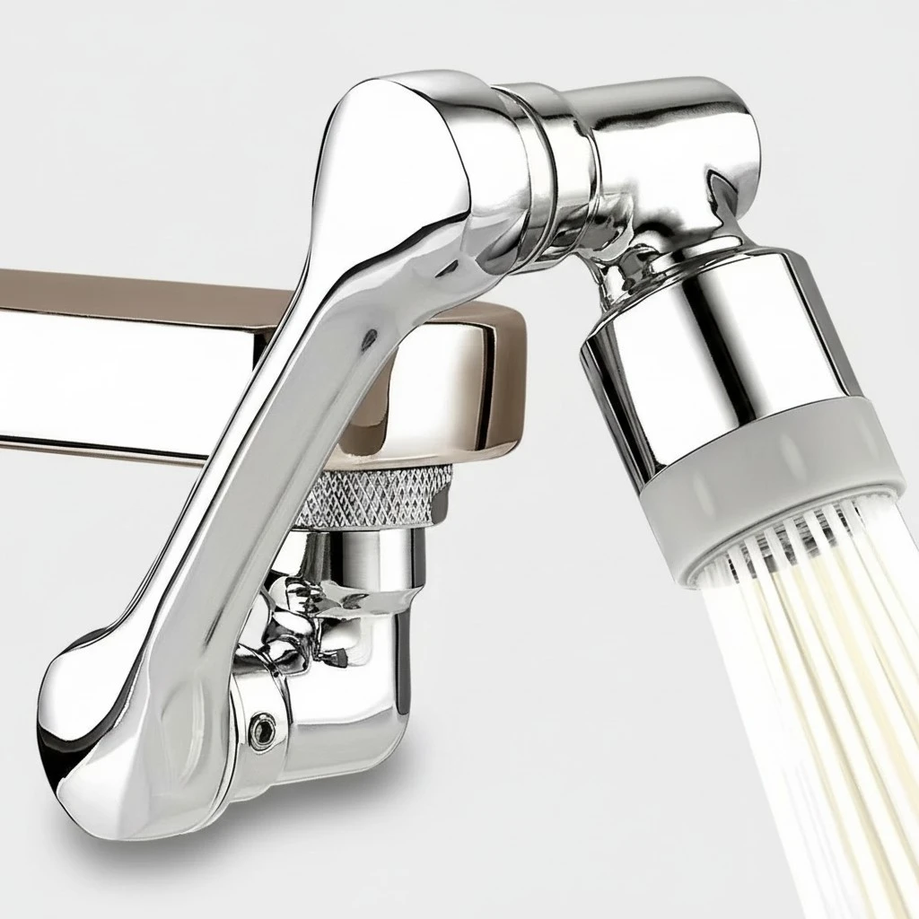 All-copper Mechanical Arm With A Rotatable, Extendable Universal Faucet