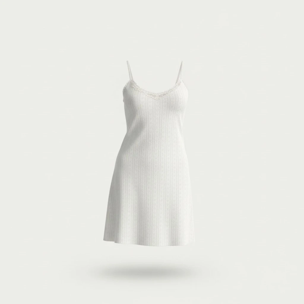 Knitted Camisole With Jacquard Hollow Out Design Breathable And Comfortable Lace Trim Womens Loungewear
