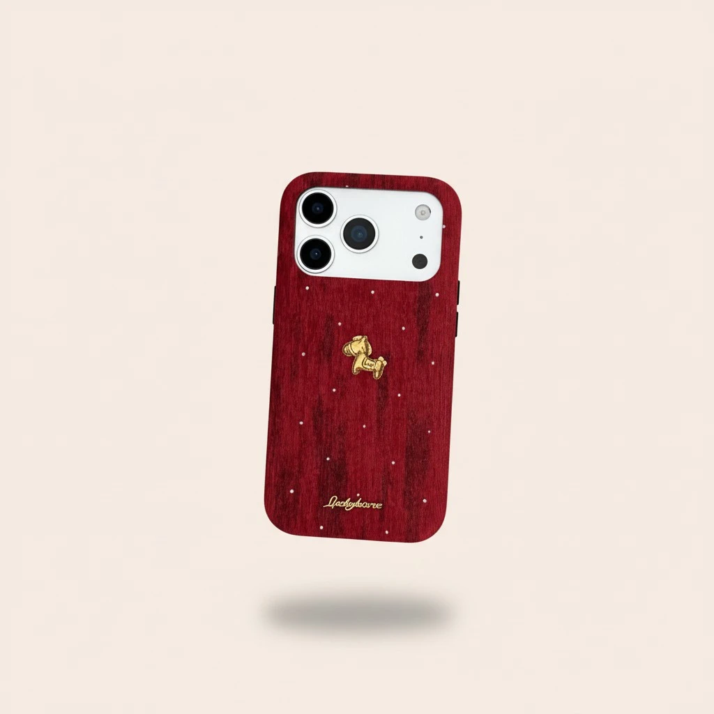 Suitable For New Year Red Starry Velvet  Phone Case