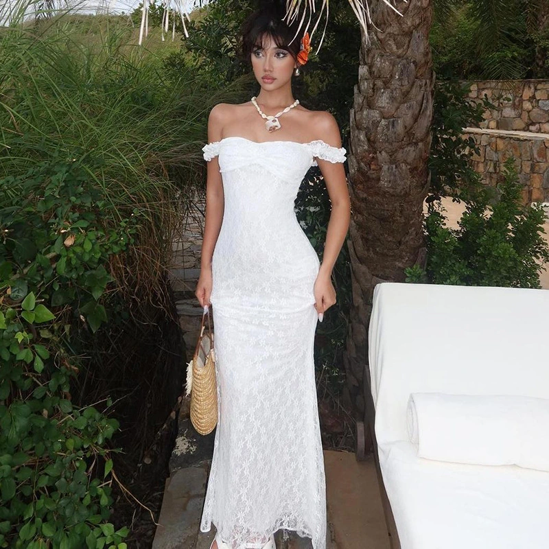 Strap High-waisted Figure-flattering Long Dress For Women