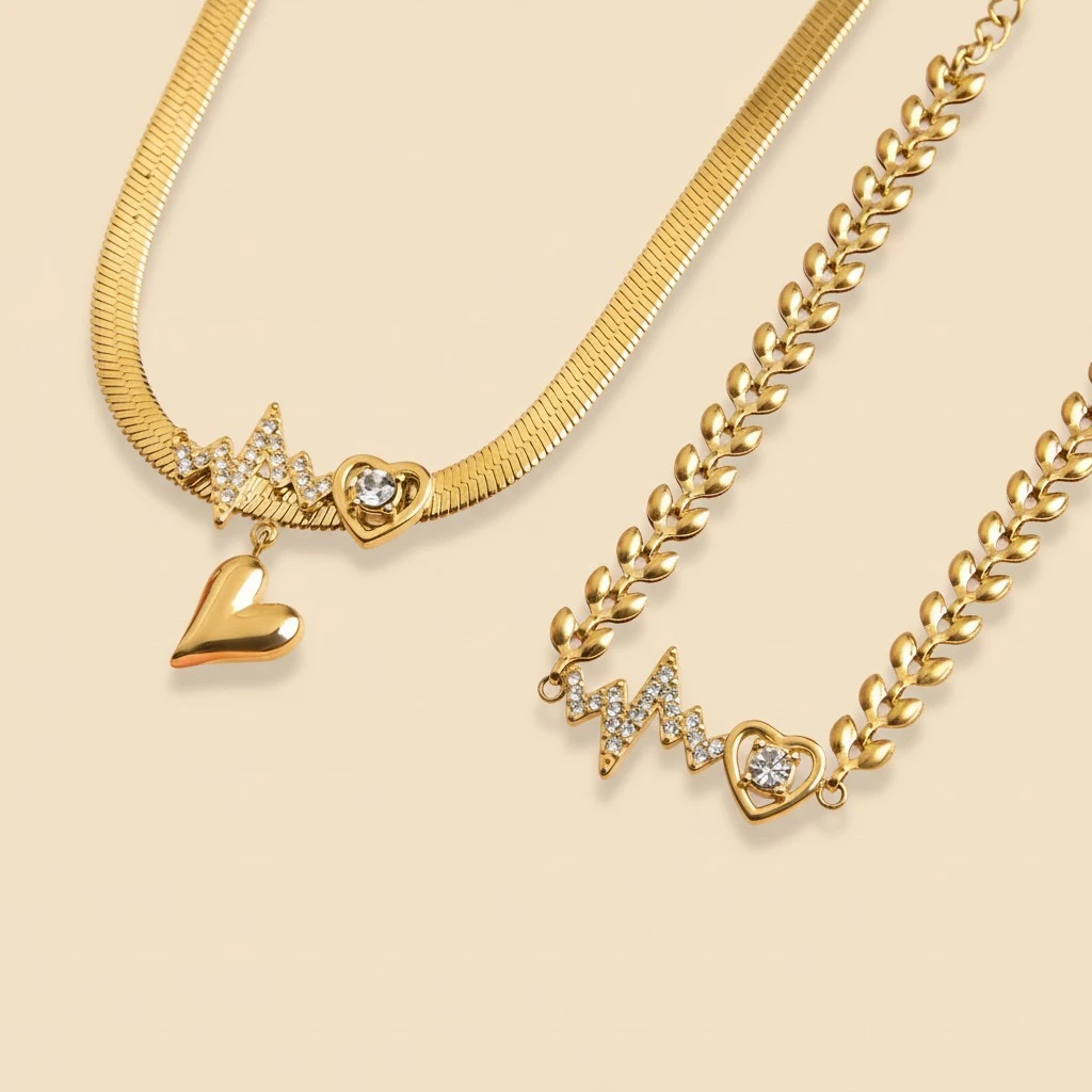 Affordable Luxury Heart-Shaped Titanium Steel Necklace For WomenVersatile And Easy To Style