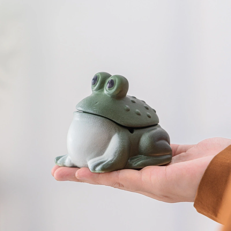 Creative Ceramic Frog Ashtray Ornament