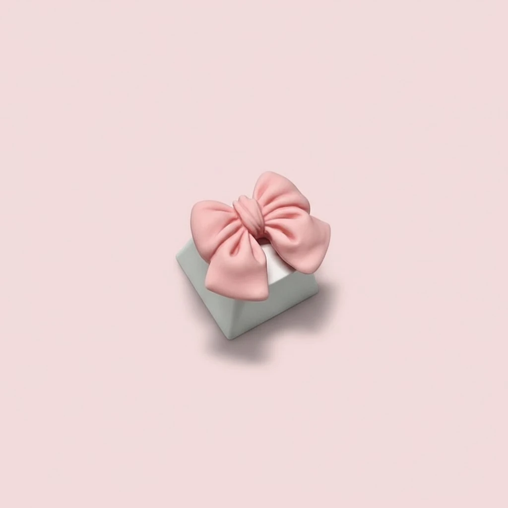 Cute Bow-knot For Cross-axis Mechanical Keyboards Personalized Keycap Set