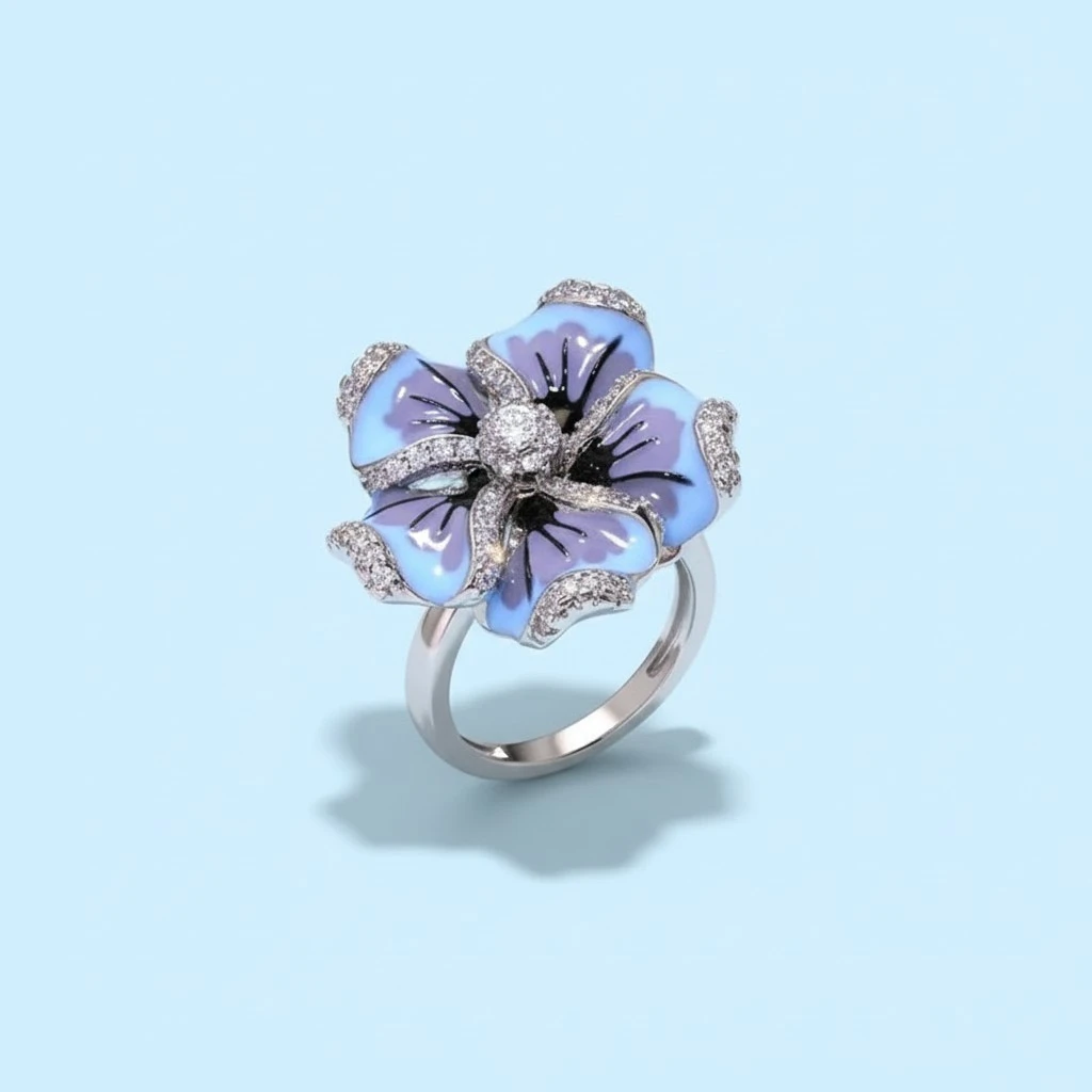 Fashionable Zircon Flower All-Match Bracelet