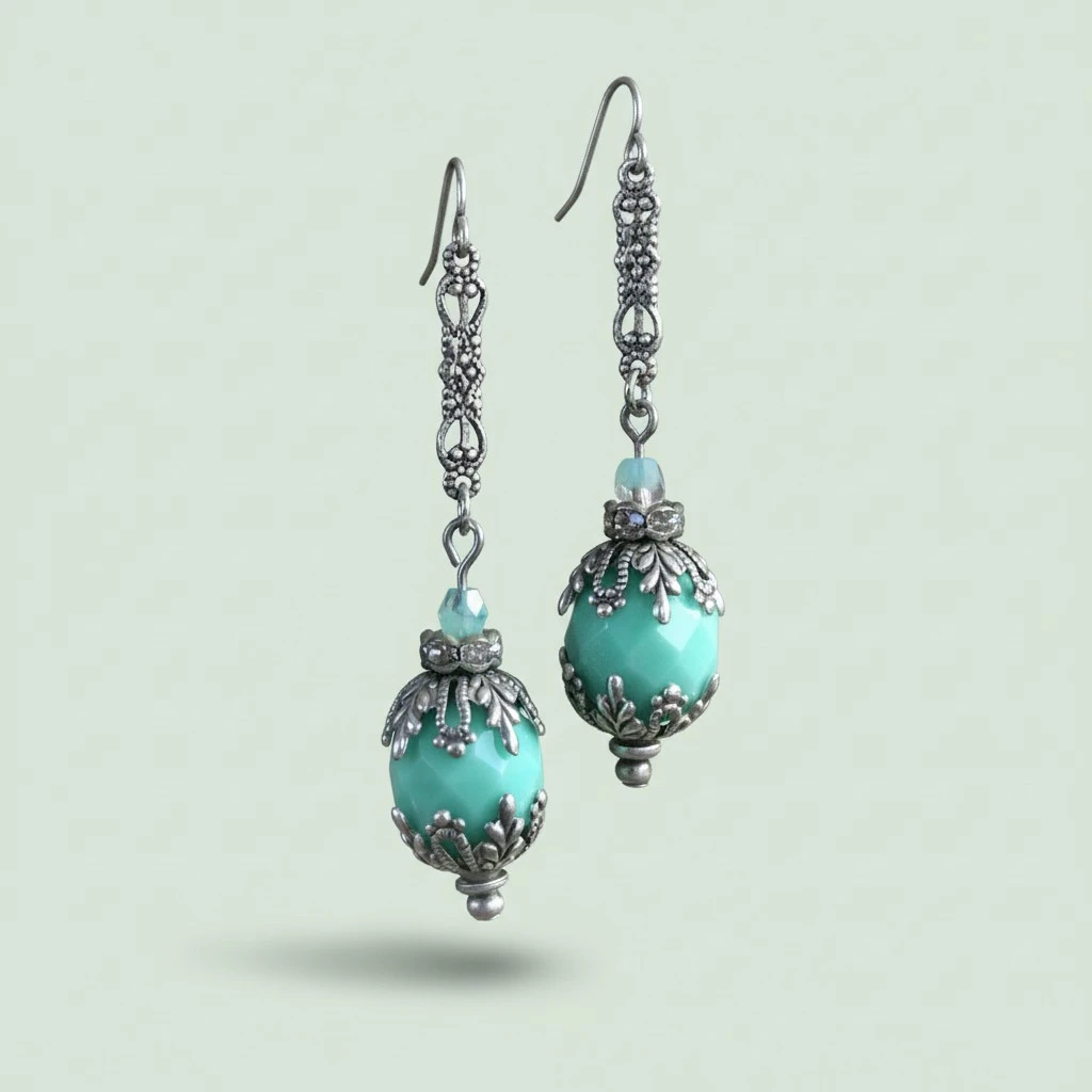 Retro Wrapped Turquoise Earrings For Women