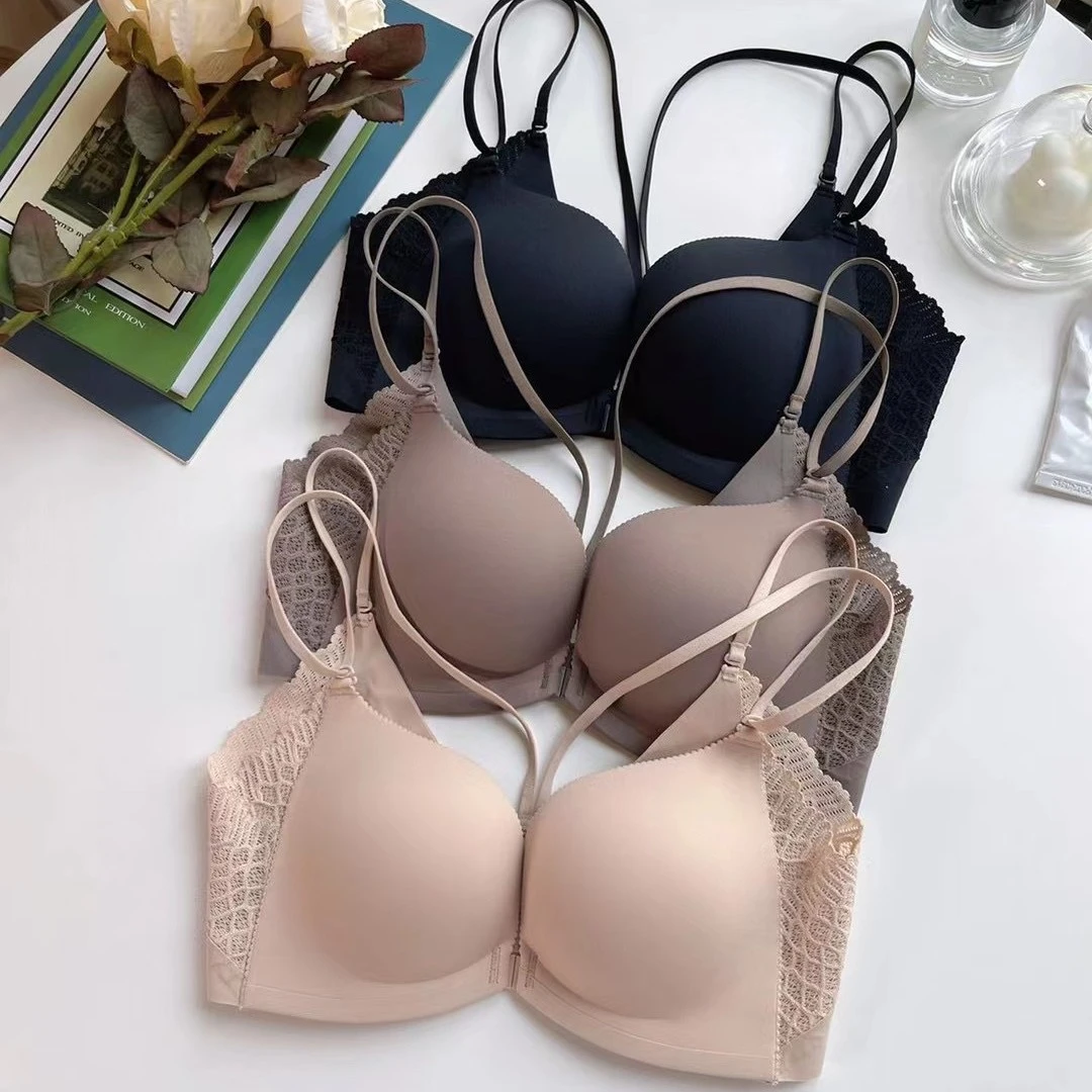 Womens Comfortable Seamless Wire-Free Push-Up Bra