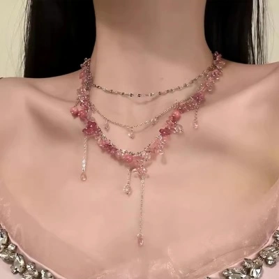 Versatile Flower And Cross Necklace