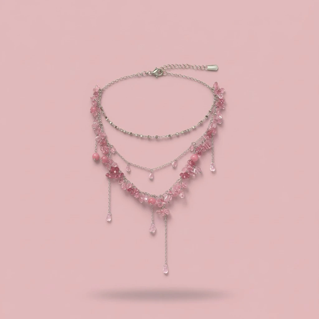 Versatile Flower And Cross Necklace