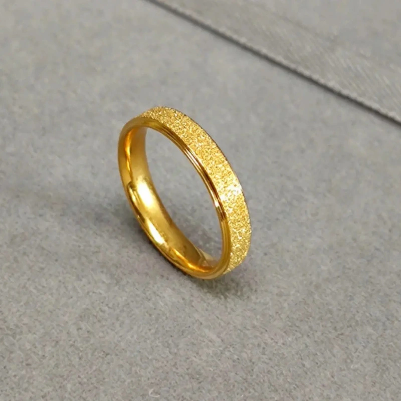 Influencer-approved Matte Studded Light-luxury Plain Ring
