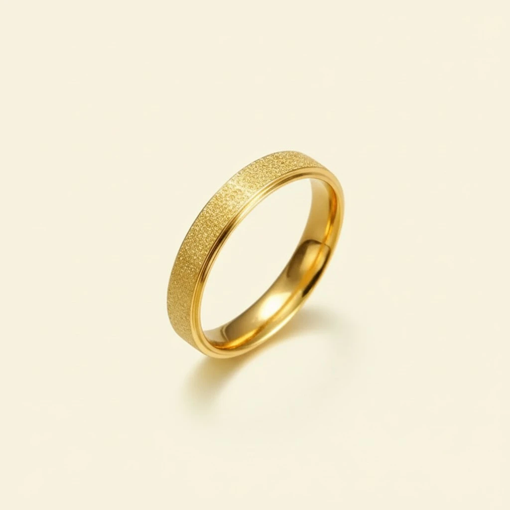 Influencer-approved Matte Studded Light-luxury Plain Ring