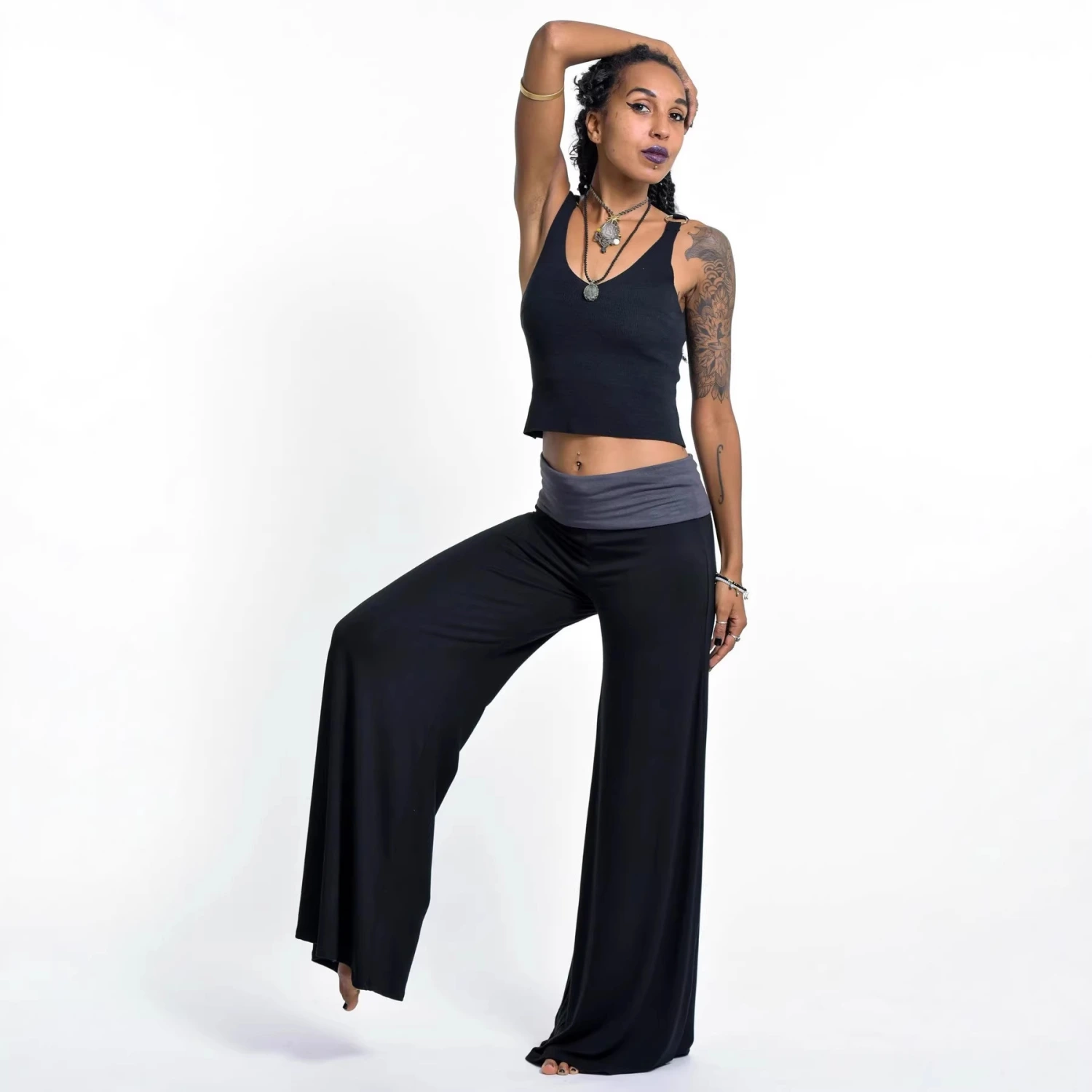 Womens Casual Wide-leg Pants For Sports And Leisure
