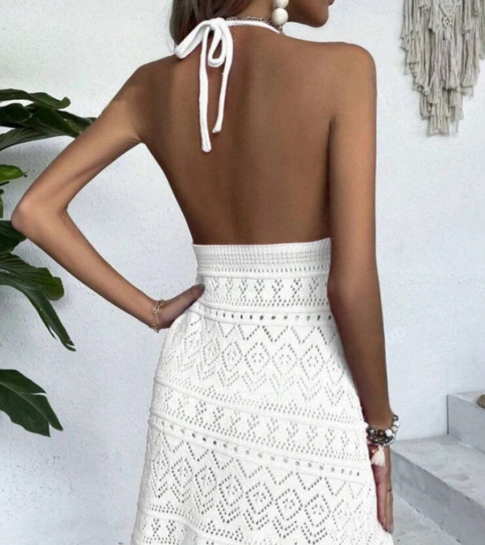 Women's Backless Beach Cover-up Sun-proof Skirt