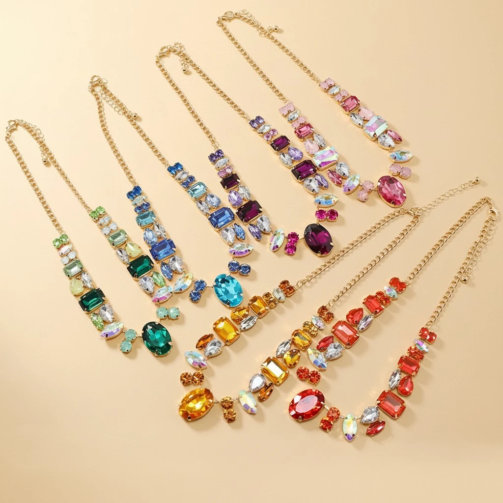 1 Piece Oversized Vintage Statement Necklace Fashionable Versatile Jewelry For Women Daily Wear