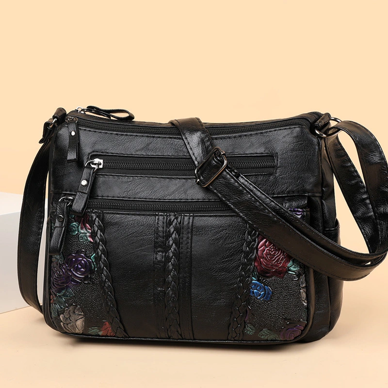 Womens Versatile Minimalist Crossbody Bag With A Large Capacity