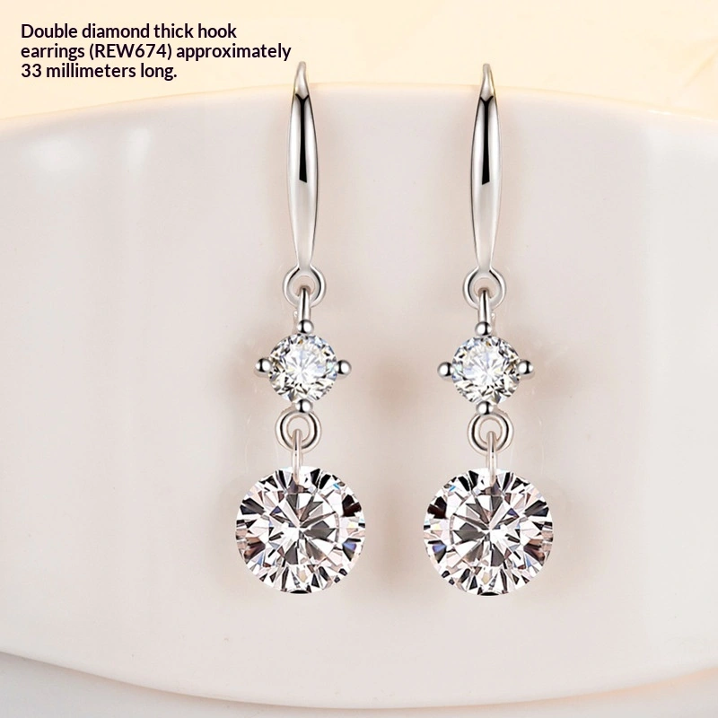 Elegant Sophisticated S925 Sterling Silver Earrings For Women