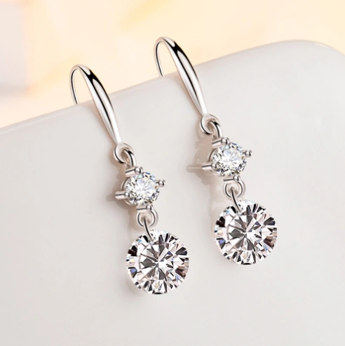 Elegant Sophisticated S925 Sterling Silver Earrings For Women