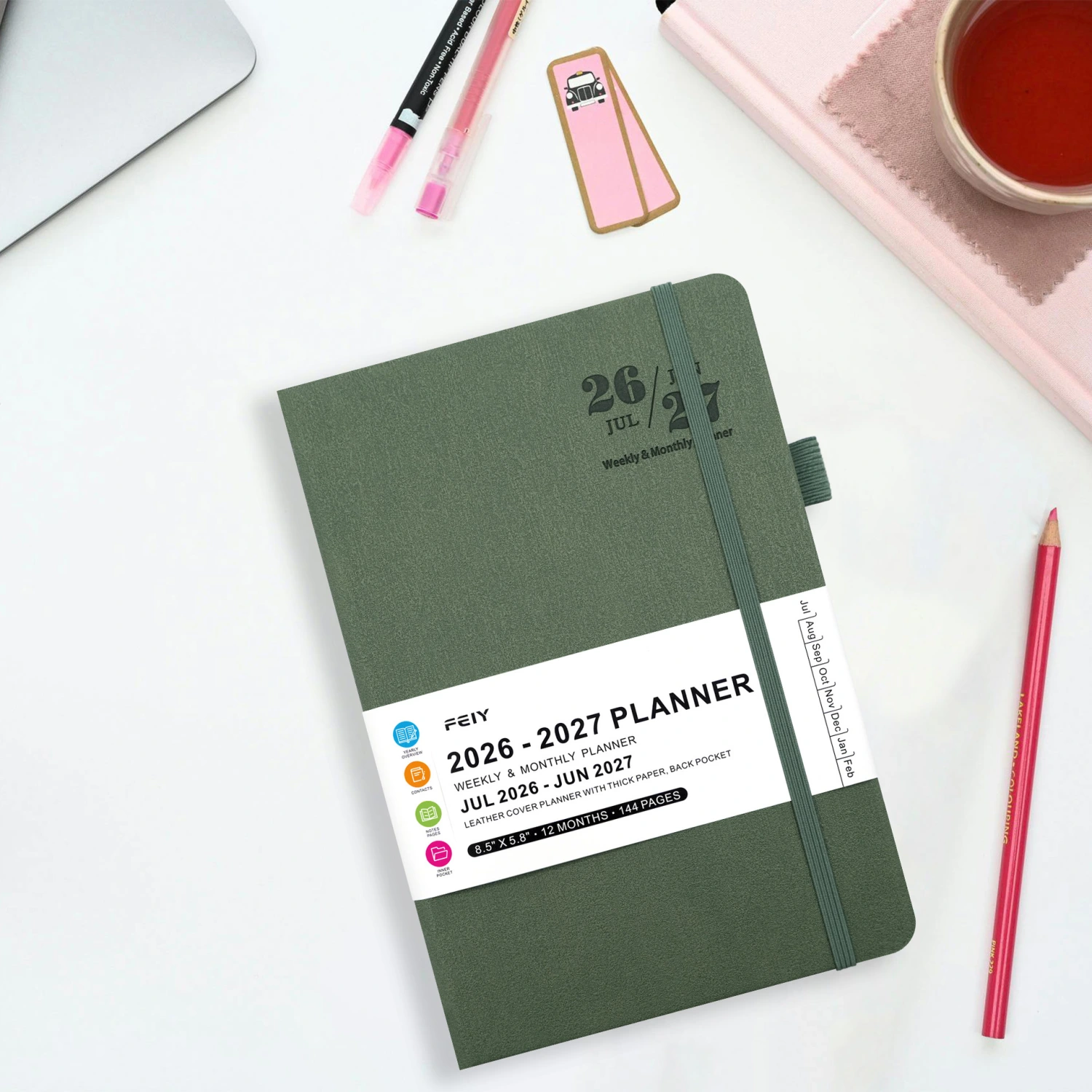 2026-2027 English Weekly Planner Notebook