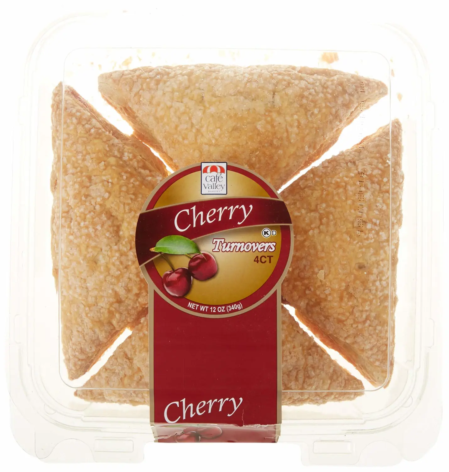Cafe Valley, Turnover, Cherry, 12 oz (4ct) (sold frozen)