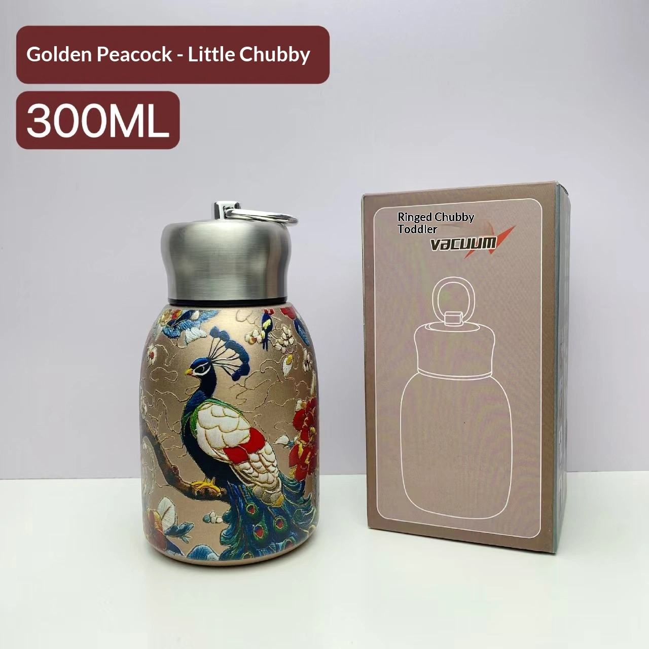 Mini Water Bottle With A Pull-ring Convenient And Insulated
