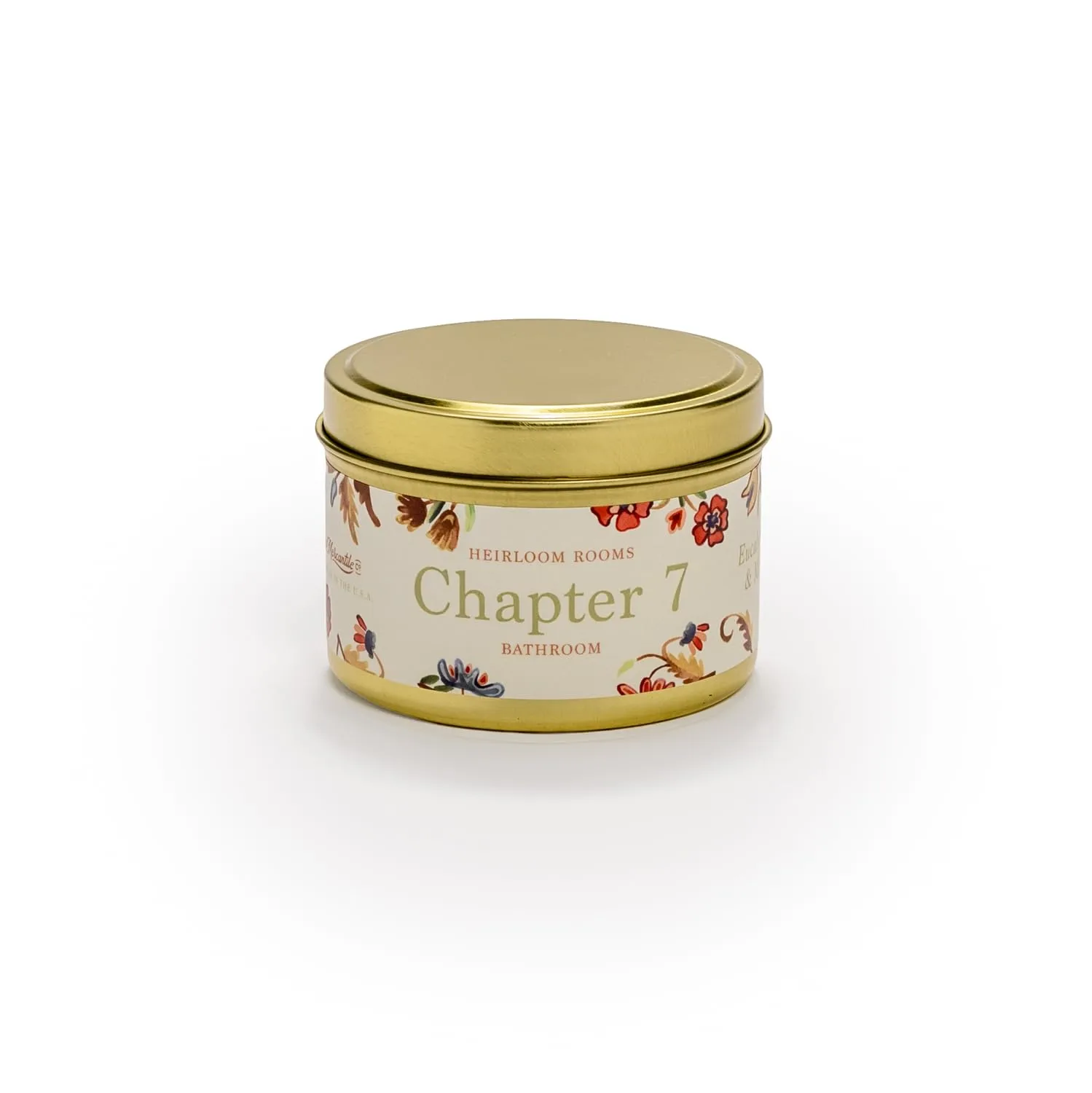Scent Library Chapter 7 Bathroom Candle, Eucalyptus & Mint Scent, 5 oz Candle with 24+ Hour Burn time, Heirloom Rooms Collection, Made in The USA by Laurel Mercantile