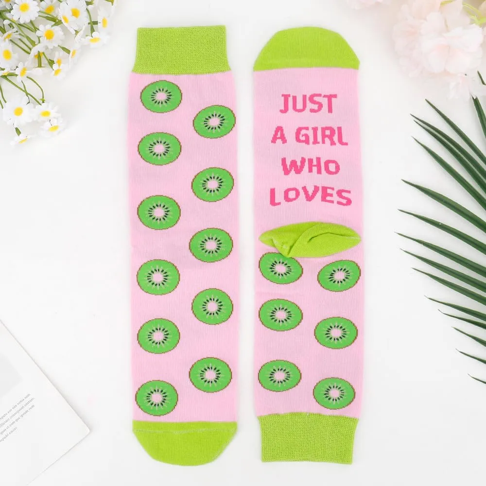 Gifts for Women Girl,Fruit Funny Socks - Christmas Birthday Fruit Gifts for Teen Girl Girlfriend Sisters Daughter