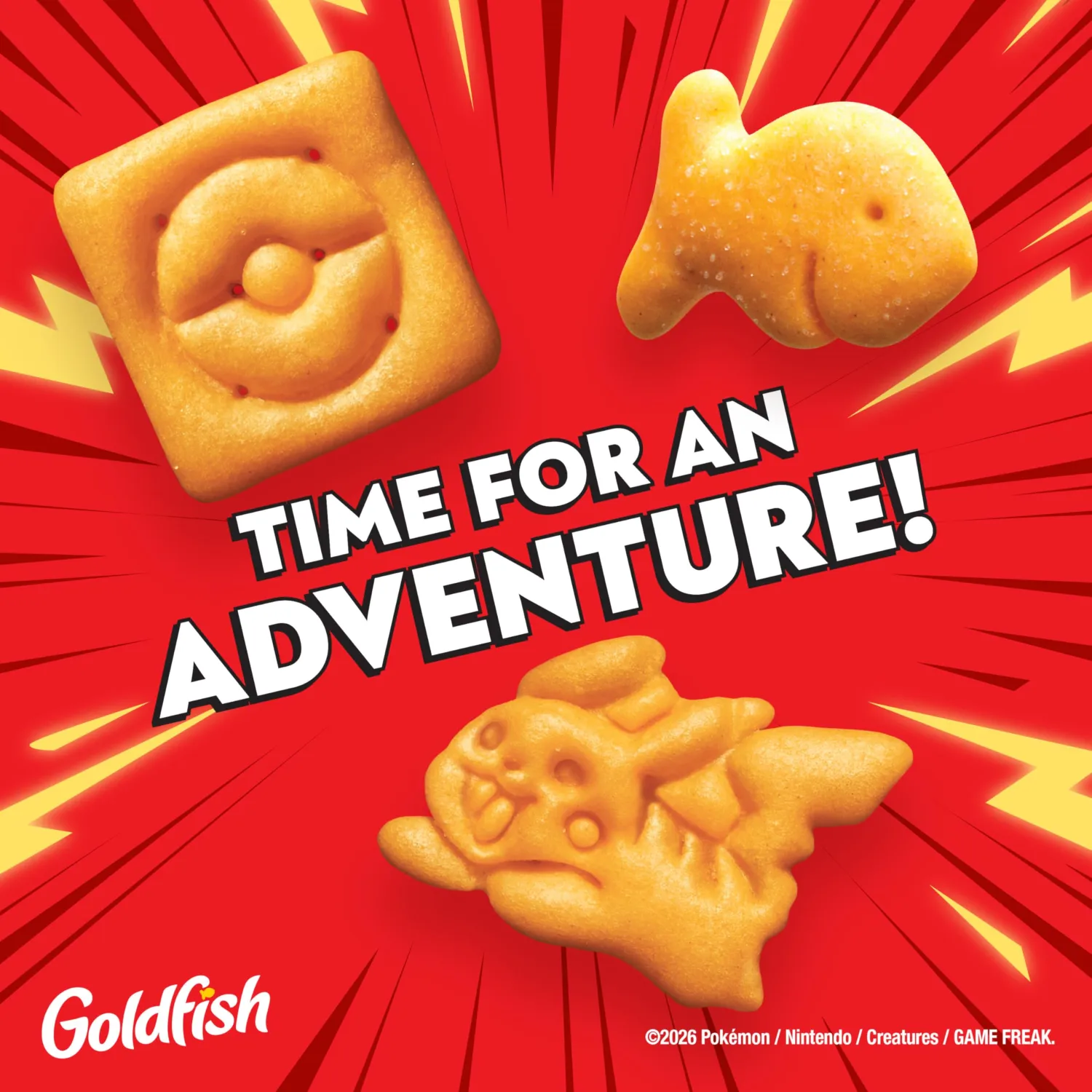 Goldfish Pokémon Cheddar Cheese Crackers, 6.6 Oz Bag