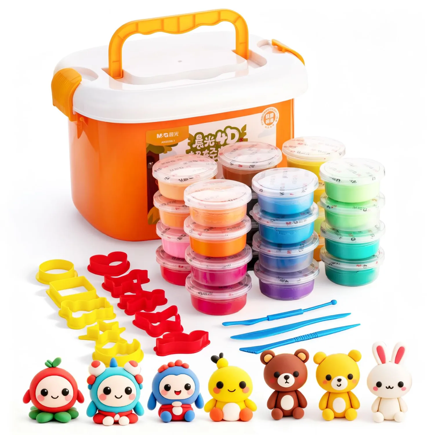 M&G 36 Colors Air Clay Kits for Kids, Multi-Colors Safe & Non-Toxic Air Clay with Single Box-Packed with Sculpting Tools, DIY Modeling Clay for Kids Art Crafts Boys Girls，Christmas Gifts