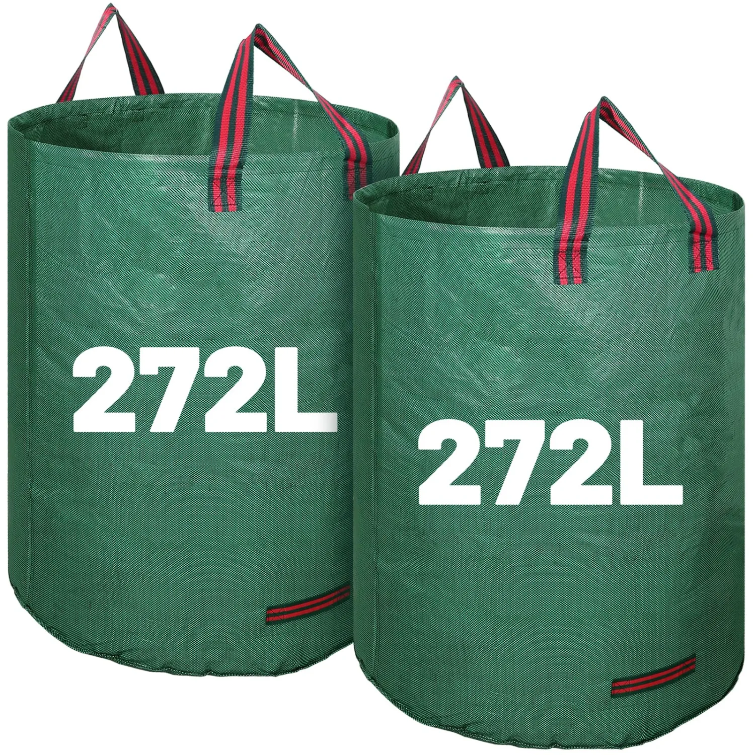 72 Gallons Reusable Yard Waste Bags, 2 Packs Lawn and Leaf Bags With Reinforced Handles, Collapsible Garden bag For Leaves,Grass,Storm Debris,Construction Waste, Standable&Foldable