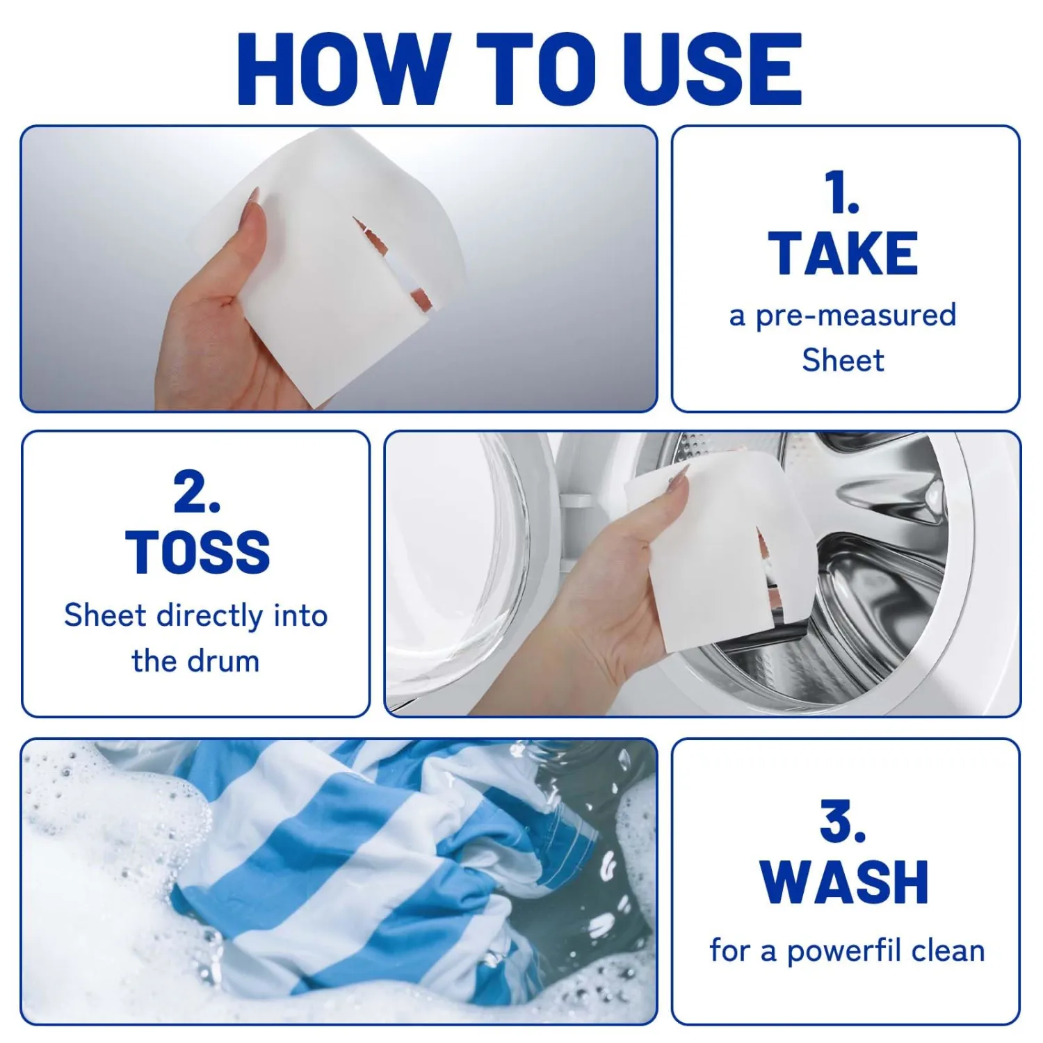 120PCS Luxury Laundry Detergent Sheets - Deep Clean Stain Fighting Laundry Sheet Paper, Laundry Sheets, Laundry Sheet Paper, Dissolvable Washing Powder Sheets for Home, Apartment, Travel (120PCS)