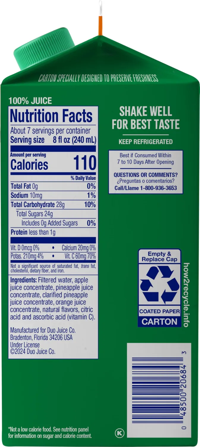 Dole Pineapple Orange 52oz